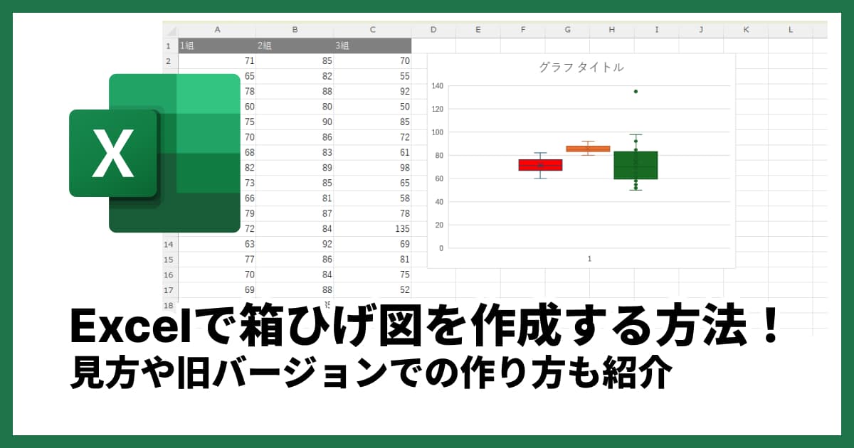 Excelで箱ひげ図を作成する方法を徹底解説！簡単な作り方も紹介