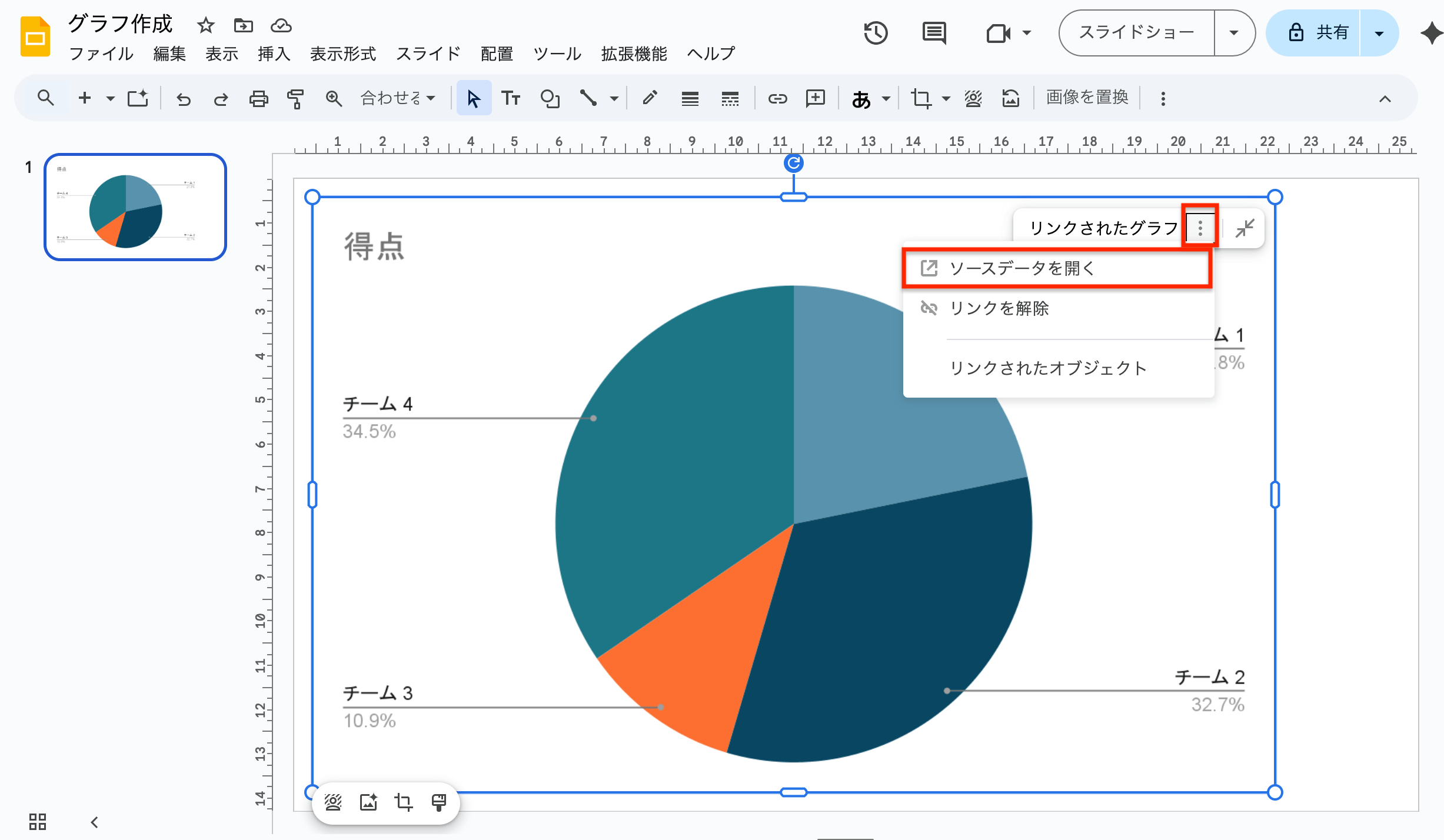 Googleスライドでグラフを作成する方法｜円グラフ・棒グラフの作り方と編集テクニック | xGrapher