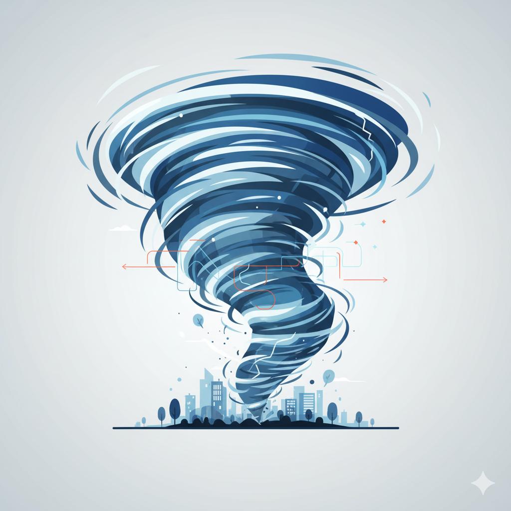 竜巻（トルネード）のイメージ