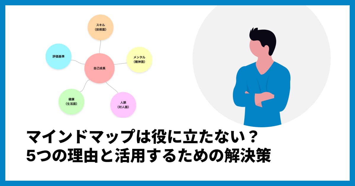 マインドマップは役に立たない？5つの理由と活用するための解決策