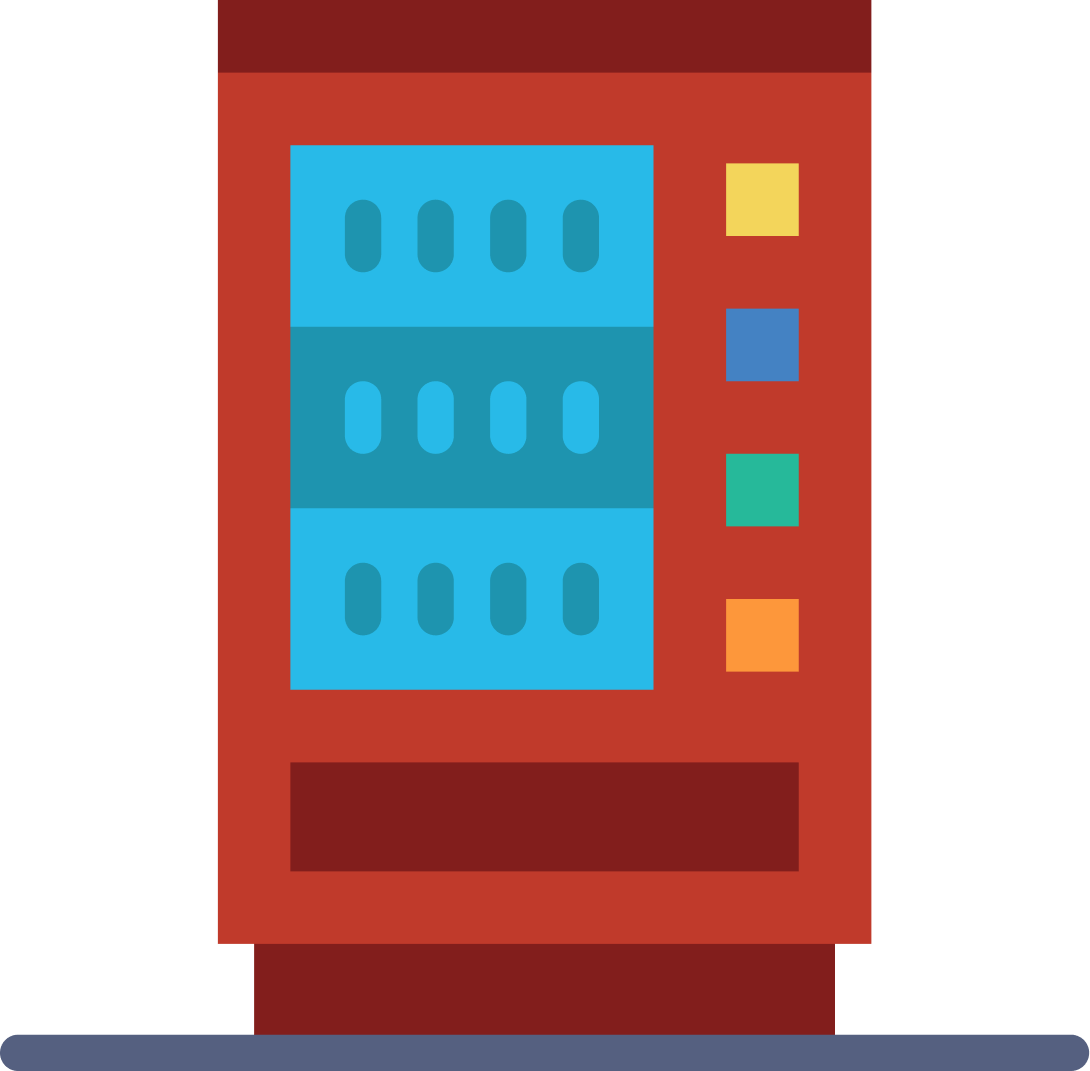 自動販売機のイメージイラスト