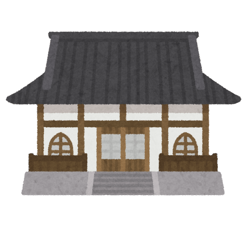 お寺のイラスト