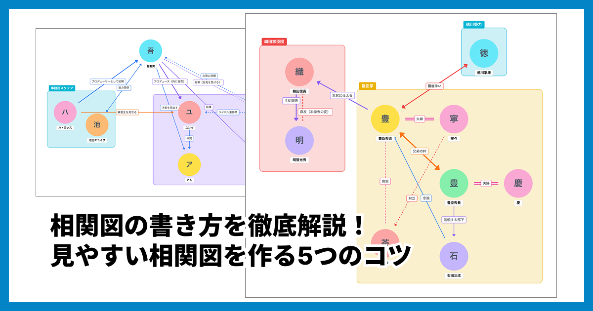 相関図の書き方を徹底解説！見やすい相関図を作る5つのコツ