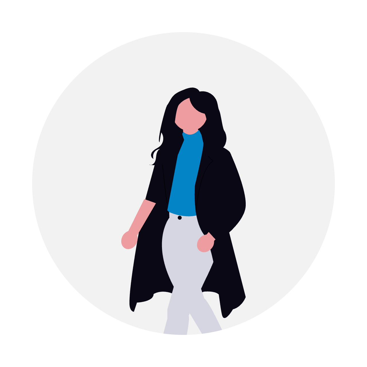 計画的な女性のイメージイラスト