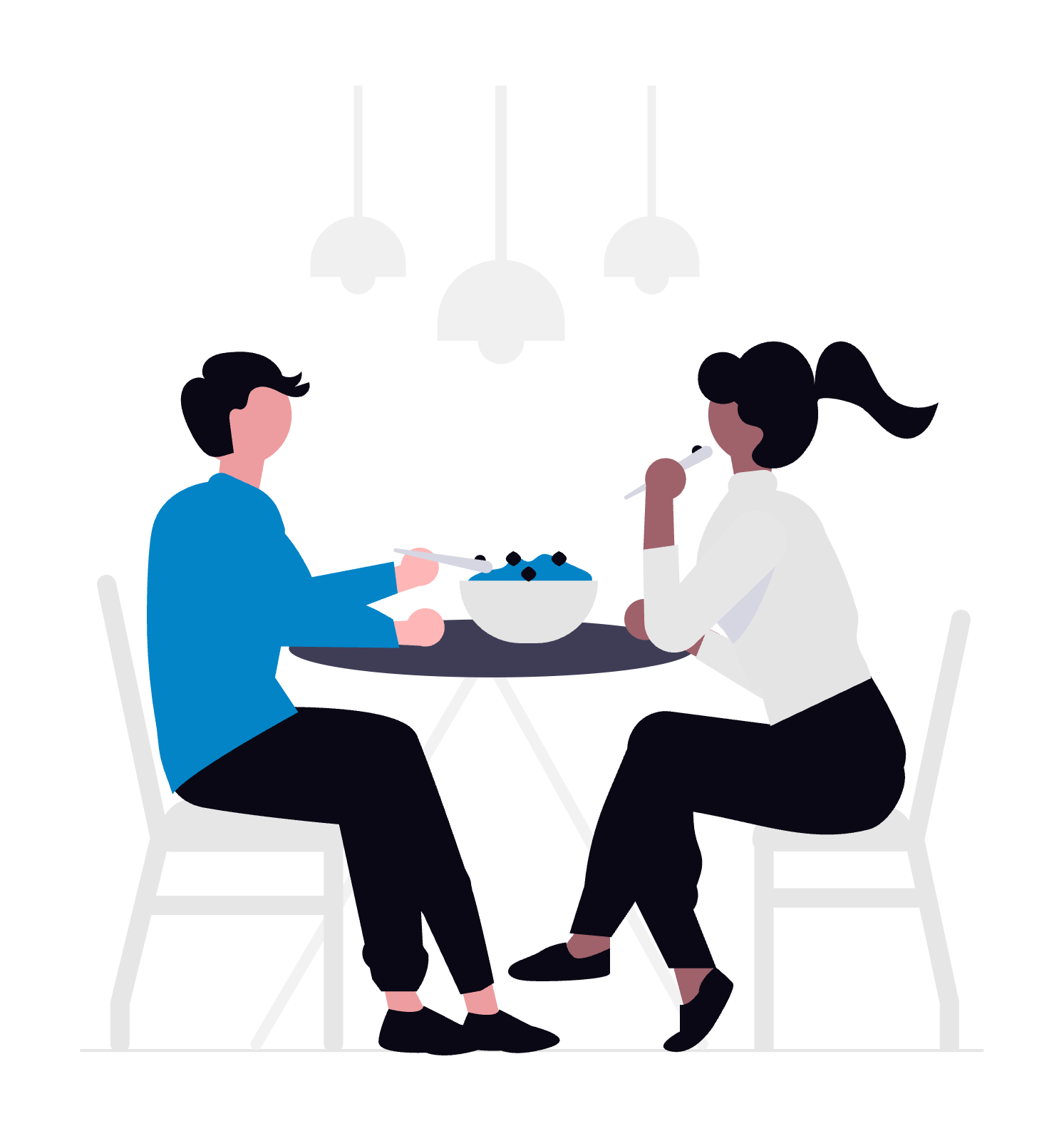 食事中のイメージ